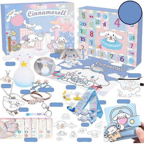 Figurines de calendrier de l'Avent Sanrio Cinnamoroll (28 pièces)