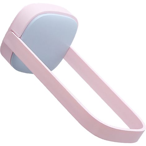 [Porte-Cintres mural sans vis] U Shape porteur de cintres plastique avec coins arrondis, rack organisateur clipable pour salon ou salle de bain bleu ou rose (1/4)