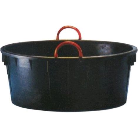 Mastellone Sottospina Tondo Nero + Manici Ics Ldpe Lt 100 Cm 75 H.Cm 33 - 1 Pz (1/4)