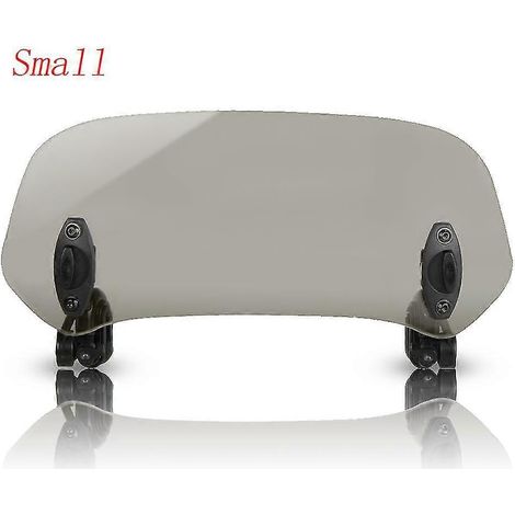 Déflecteur d'air de pare-brise extensible réglable Risen pour Suzuki GSF 650, 600, SN 1200, 400, Bandit, B-King, SFV650 et GN125 - petit modèle, noir (1/5)