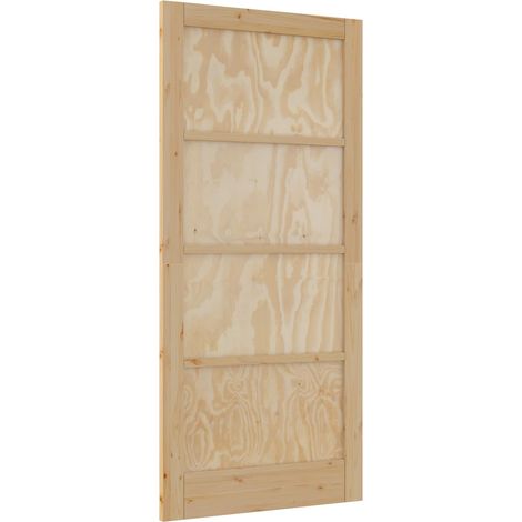 vidaXL Interior Door Natural 93 x 202 cm Plywood