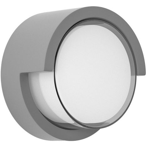 Aplique exterior 12w 3000k bejel gris ip65 17x17x10,2 cm 600lm
