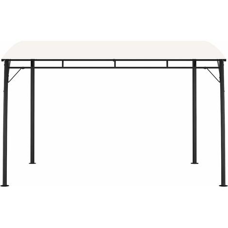 Auvent Marquise pare-soleil de jardin, Store Banne pour Jardin Balcon Terrasse, 3x3x2,55 m Crème OIB7959E (1/5)