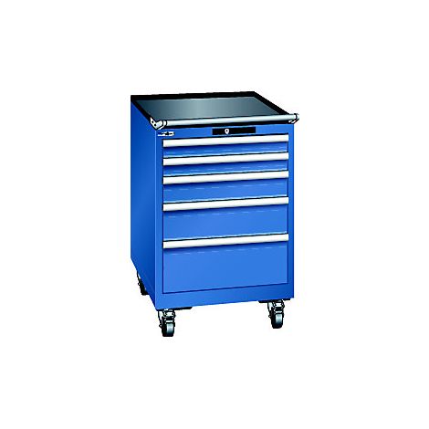 Cajonera  rodante  A x P x H 564 x 725 x 890 mm  5 cajones 