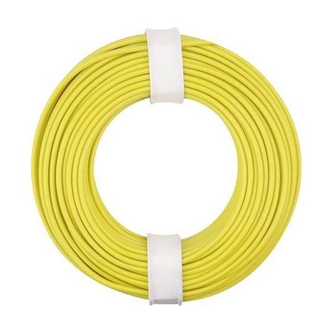 Donau Elektronik 150-013 Cavo per cablaggi 1 x 0.50 mm² Giallo 10 m