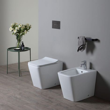 Wc Ohne Spülrand, Bidet + Toilettensitz Mit Absenkautomatik  Rock