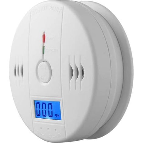 Détecteur de fumée et de monoxyde de carbone (lot de 1/2) avec écran LCD, 100 % neuf. (1/5)