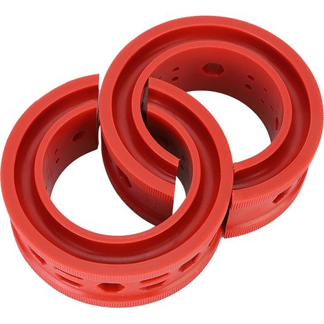 2 Stück/Set SEBS Rote Stoßdämpfer Federbeine Kleber Puffer Federn Auto Wartungswerkzeug (E) (1/5)