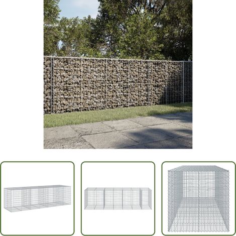 Steinkorb - Gabione mit Deckel 350x100x100 cm Verzinktes Eisen (1/5)
