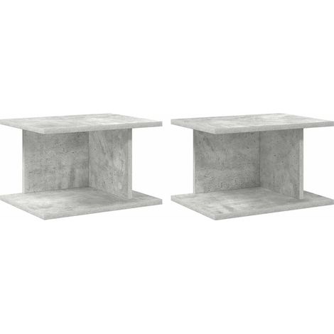 Maison Exclusive - Nachttisch 2 pcs Beton Grau 40 x 30 x 25 cm Ho
