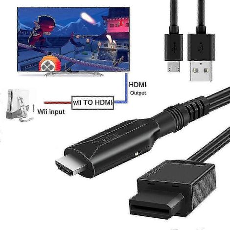 Convertisseur HDMI HD pour Gaming avec Câble d'Alimentation USB - Adaptateur Vidéo Premium et Cordon (1/5)