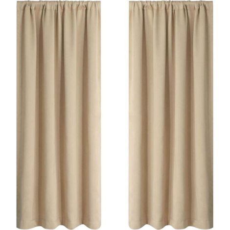 Rideaux Occultants pour Chambre et Salon - Isolants Thermiques Assombrissants - 37.8 x 53.9 Pouces (96x137cm)