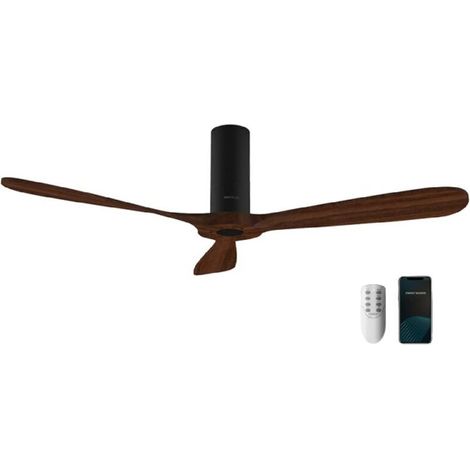 Ventilatore da soffitto da 52" – Motore DC silenzioso da 40 W – 6 velocità – Wi-Fi e telecomando – Protezione IP44 per uso interno/esterno (1/5)