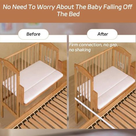 Lanière Pour Lit Bébé - 8 M - Fixation Latérale Universelle Pour Lit Adulte - Blanc (1/5)
