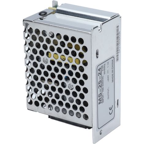 Schaltnetzteil 100–240 V AC, LED-Netzteil 25 W, Gehäuse aus Aluminiumlegierung, Modell MS-25-24 (1/5)