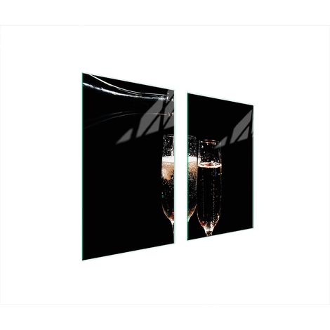 GLASSCHUTZPLATTE FÜR HERD 75x52 WEIN