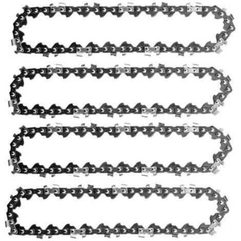 4PCS 4 Pouces Mini Tronçonneuse ÉLectrique Sans Fil Chaîne De Scie À Chaîne Pour La Coupe Du Bois Branches D'arbres ÉLagage Cour Jardinage