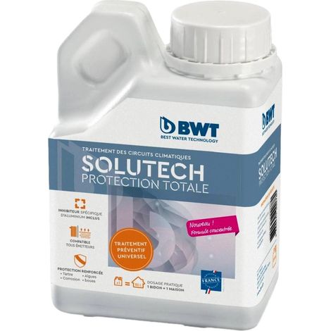 Bwt Solutech Protection Totale - Tratamiento Preventivo Para Agua De Calefacción - Envase De 500 Ml