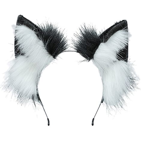 Oreilles Animalieres Renard Loup - Bandeau Cheveux Fausse Fourrure Douce - Accessoire Costume Fete Halloween Carnaval - 1 Piece (1/5)