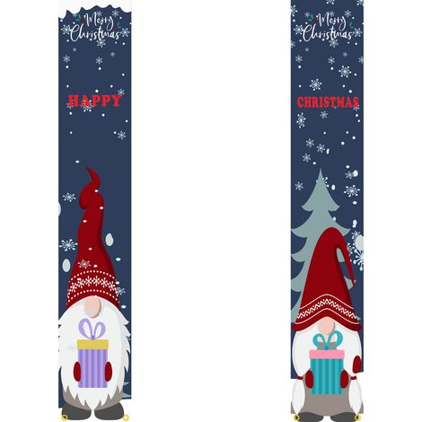 Banner Navidad - Decoración Exterior Puerta Terraza - 30 x 180 cm (1/5)
