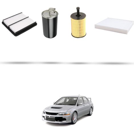 Kit tagliando 4 filtri compatibile con Mitsubishi Lancer VIII 2.0 103kw dal 2007 (1/5)