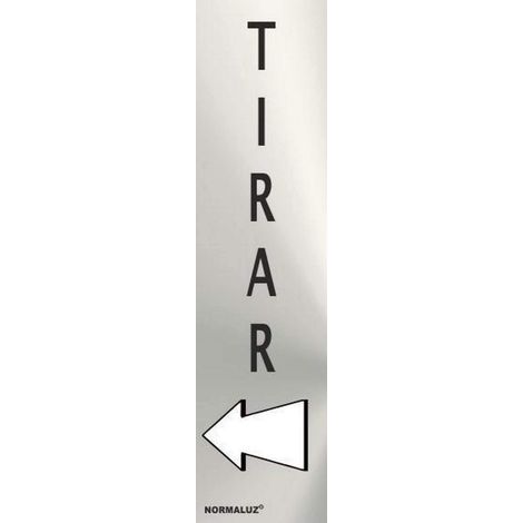 FPLUS normaluz señal inox adhesivo tirar (vertical)5x20 rd707180