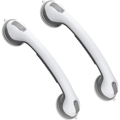 Poignée à ventouse barre d'appui pour salle de bain forte adhérence sans perçage - 43 cm 2 pièce (1/4)