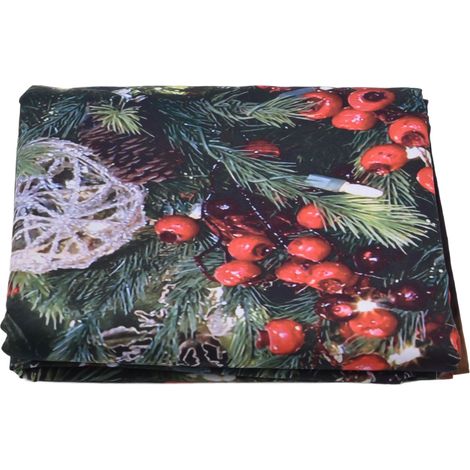 Tenture de Noël fond de scène suspendu mur décoration maison 200x150cm (1/5)