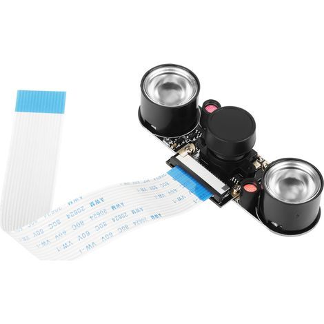 Carte de Module de caméra à Angle de Vision de 130 °, Vision nocturne de 5 millions de Pixels pour Raspberry Pi B 3/2 (1/5)