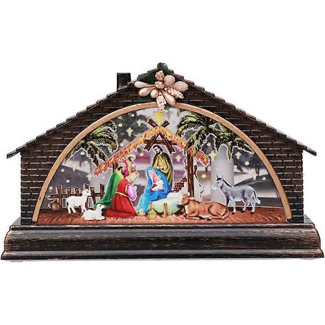 décoration lumineuse de Noël pour maison, présentoir ou décoration de bureau-16x9.5cm-Coffee 1 (1/3)