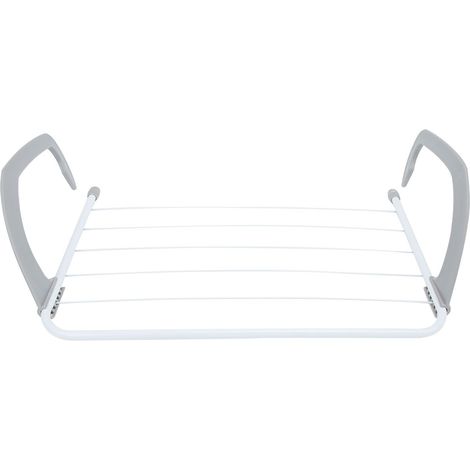Support de séchage de vêtements pliable et rétractable pour balcon, pour intérieur et extérieur (1/5)