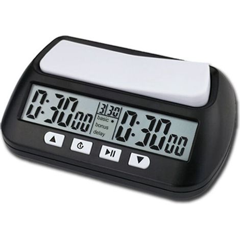 Horloge d'échecs Minuterie d'échecs numérique avec fonction d'alarme sonore YS 902 Noir Version anglaise (1/5)