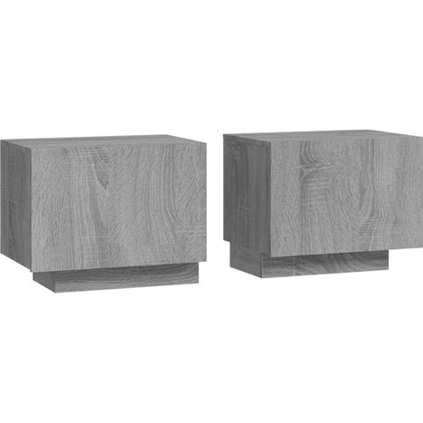 Maison Exclusive - Comodino Grigio Sonoma 100x35x40 cm in Legno Multistrato
