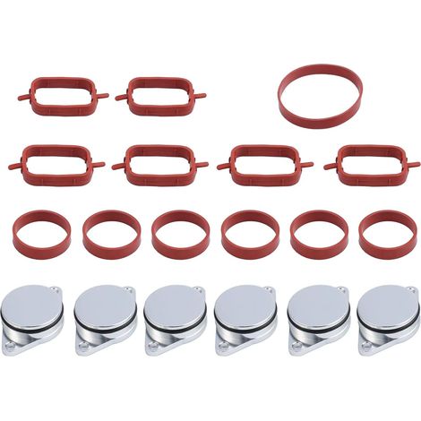 33mm Swirl Flap Blanking Kit for BMW M57 Diesel – 6Pcs Aluminium Delete Plugs with Sealing Rings, Intake Manifold Repair Set Replaces 11617790198, Fits 320d 330d 520d 525d 530d 730d X3 X5 X6 (1/5)
