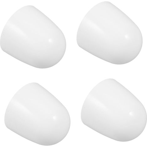 Caches-boulons pour Fixations de Toilettes, Abs, Blanc, 4 Pièces (1/5)