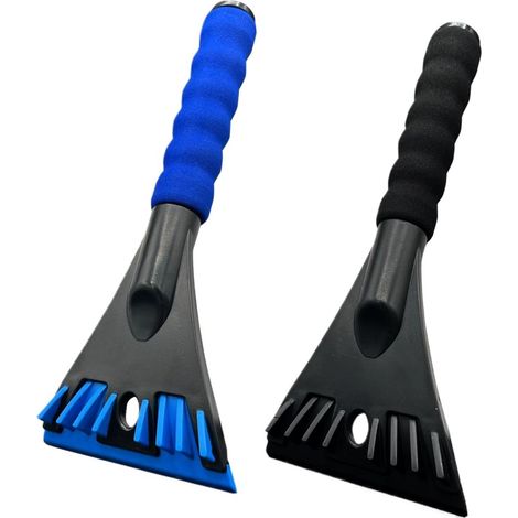 Lot de 2 Grattoirs à Glace pour Auto (26 cm), en ABS avec poignée ergonomique antidérapante, parfaits pour déneiger pare brise en hiver