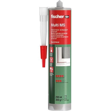 FIX MASTIC KD ADH SIVE MULTIFUNZIONALE 290, 1 PEZZO, BIANCO, 059389 FISCHER