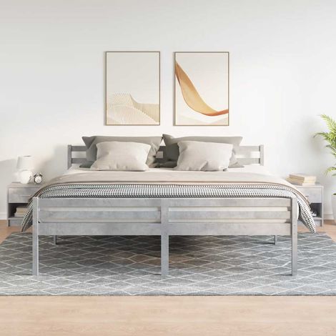 Nachttische 2 Stk. mit Schublade Betongrau 39x28x41 cm (1/5)
