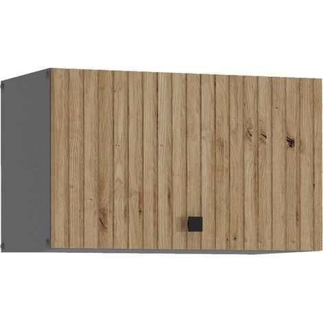 Küche AVA Artisan Hängeschrank 60 cm Lamellenoptik Küchenzeile Einbauküche (1/5)