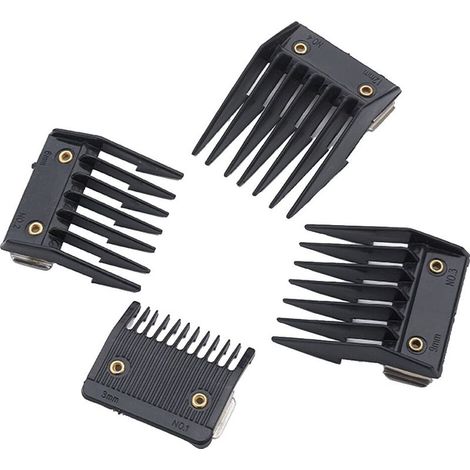 Tondeuse à cheveux électrique 4 pièces avec peignes de protection pour tondeuse à cheveux professionnelle (1/5)