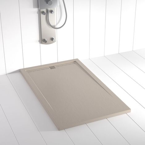 Plato de ducha de resina Flow Arena ANTIDESLIZANTE (Rejilla a color)- 70x90 cm - Válvula+Rejilla GRATIS (1/5)