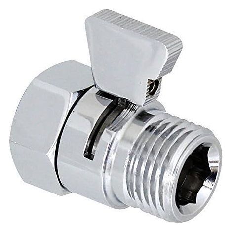 Robinet d'arrêt de douche/douchette/bidet à piston en laiton Contrôle de Débit Pièce de Rechange universelle (1/5)