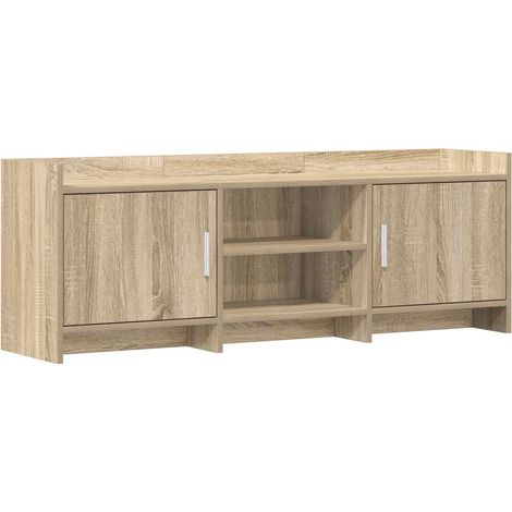TV Cabinet 130 x 33 x 47 cm Sonoma Oak Engineered Wood vidaXL (1/5)