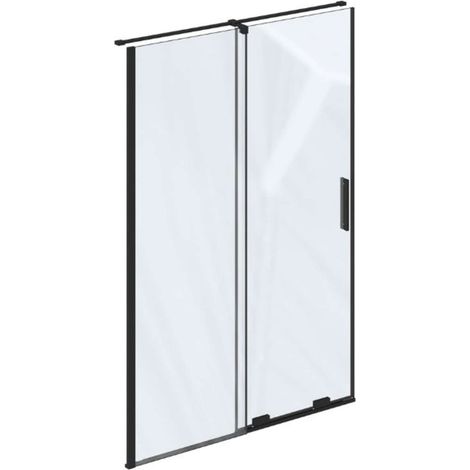 Ravak Roll - Anta doccia, 138-140 cm, nero/vetro trasparente X08VM0300Z1 (1/5)