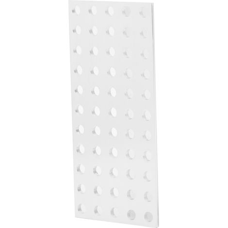 3116‑0040‑0088 Plaque à grille en aluminium à orifices, pièce pour robot industriel (5 x 11 trous, 40 x 88 mm) (1/5)