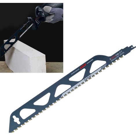 Lame de scie alternative en carbure pour couper brique, ciment, plastique et bois