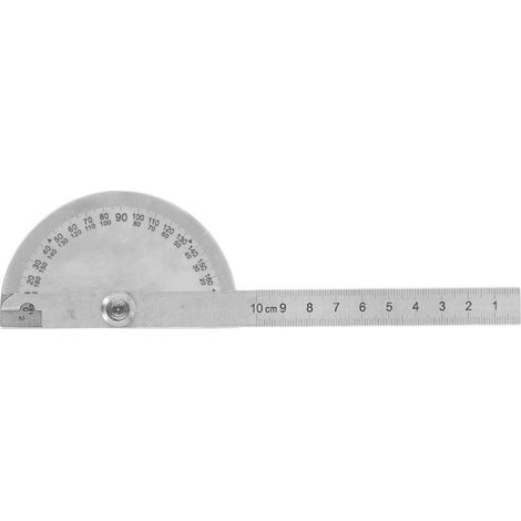 Rapporteur d\'angle réglable en acier inoxydable 180 degrés, outil de mesure d\'angle de haute précision pour le travail du bois (1/5)