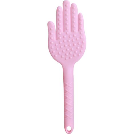 Marteau de massage Pat ergonomique en forme de paume, outil de thérapie pour points de déclenchement, pour épaules, cou et jambes, rose (1/5)