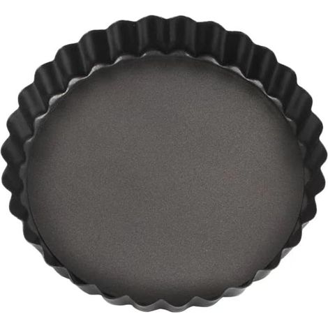Tart Pan, Non-Stick Quiche Tart Pan, Removable Bottom Tart Pan, Tartlet Pan, Round Pie Quiche Pan, for Baking Pie (1/2)