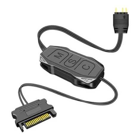 LED controller ARGB AR-1 5V 3-pin di Alimentazione SATA 15-pin - Controller per striscia LED RGB fan (1/5)